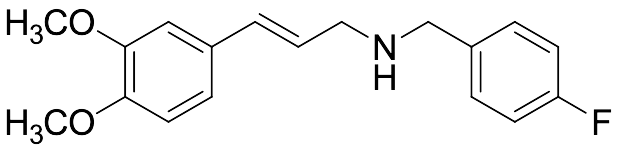 N-[(2E)-3-(3,4-Dimethoxyphenyl)-2-propen-1-yl]-4-fluorobenzenemethanamine - image 1