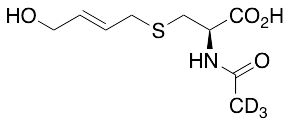 N-Acetyl-S-(4-hydroxy-2-buten-1-yl)-L-cysteine-d3 - image 1