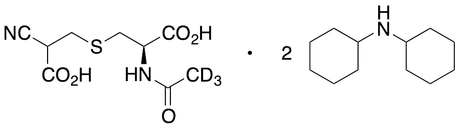 N-Acetyl-S-(2-cyanocarboxyethyl)-L-cysteine-d3 Bis(dicyclohexylamine) Salt - image 1