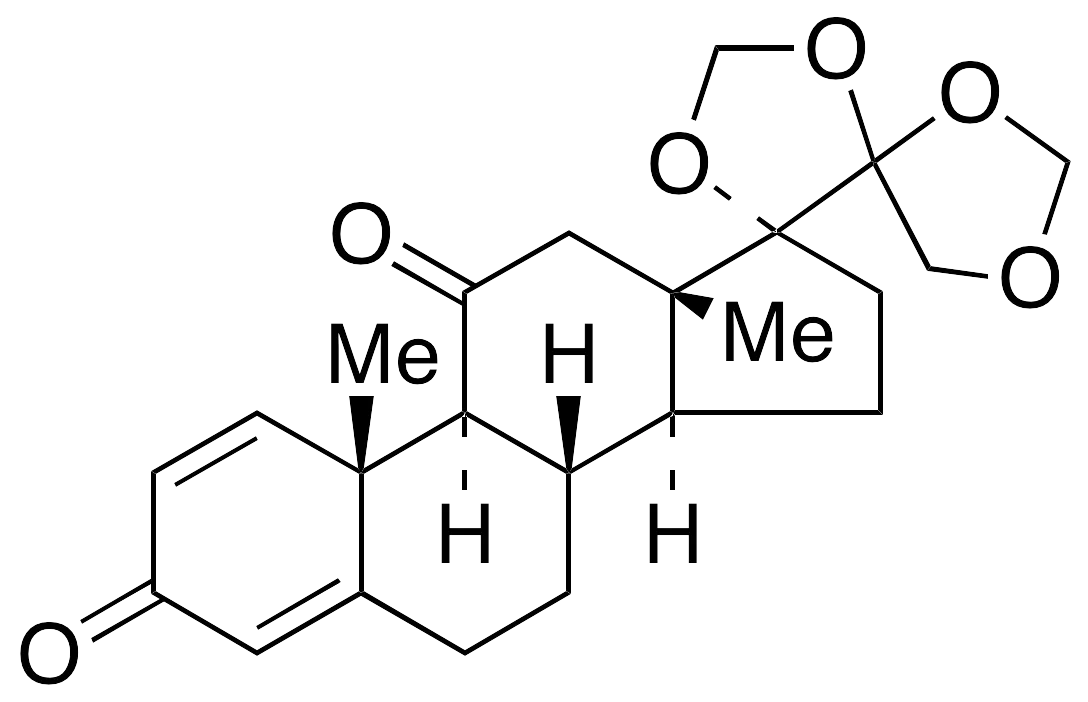 17,20:20,21-Bis(methylenedioxy)pregna-1,4-diene-3,11-dione(Mixture of Diastereomers) - image 1