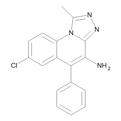 7-Chloro-1-methyl-5-phenyl-[1,2,4]triazolo[4,3-a]quinolin-4-amine - image 1