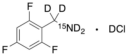 2,4,6-Trifluorobenzenemethanamine-d4,15N Deuterium Chloride - image 1