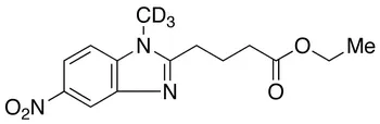 1-Methyl-5-nitro-1H-benzimidazole-2-butanoic Acid Ethyl Ester-d3 - image 1