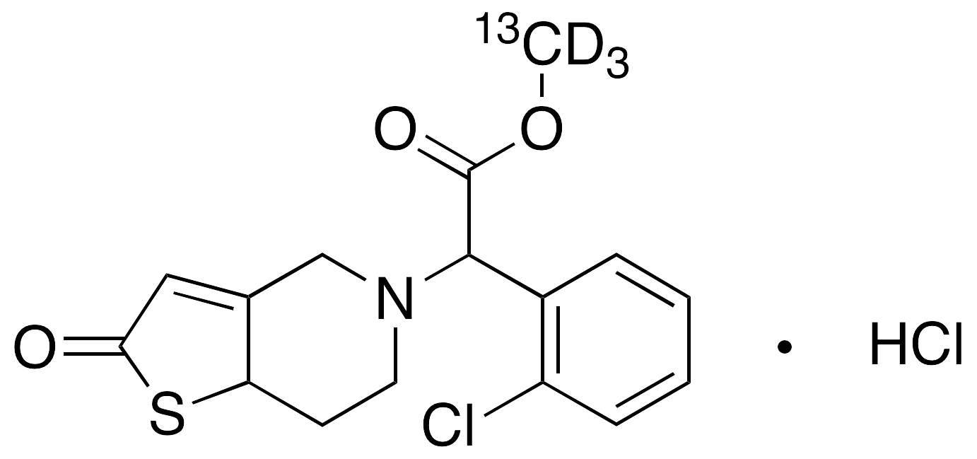 2-Oxo Clopidogrel-13C,d3 Hydrochloride(Mixture of Diastereomers) - image 1