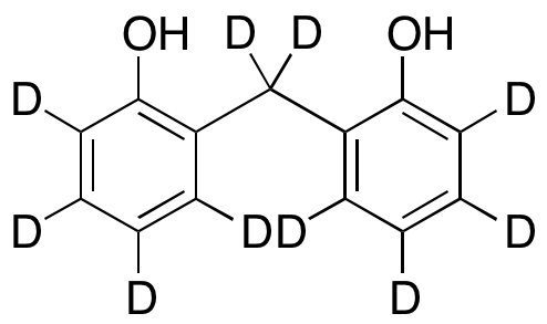 2,2'-Bis(hydroxyphenyl)methane-d10 (d9 Major) - image 1