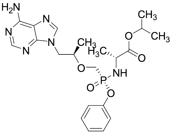 D-Alanine N-[(R)-[[(1R)-2-(6-Amino-9Hpurin-9-yl)-1-methylethoxy]methyl]phenoxyphosphinyl]-1-methylethyl Ester - image 1
