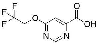 6-(2,2,2-Trifluoroethoxy)pyrimidine-4-carboxylic Acid - image 1