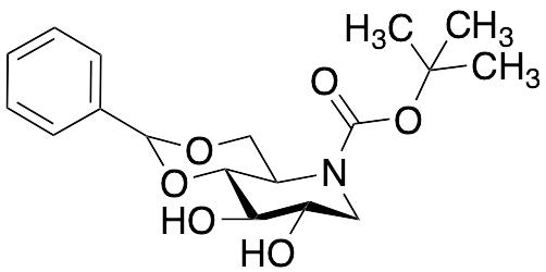 4,6-O-Benzylidene-N-(tert-butoxycarbonyl)-1,5-imino-D-glucitol - image 1