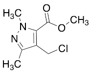 4-(Chloromethyl)-1,3-dimethyl-1H-pyrazole-5-carboxylic Acid Methyl Ester - image 1