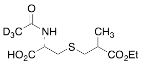 N-(Acetyl-d3)-S-(2-carboxypropyl)-L-cysteine Ethyl Ester (Mixture of Diastereomers) - image 1