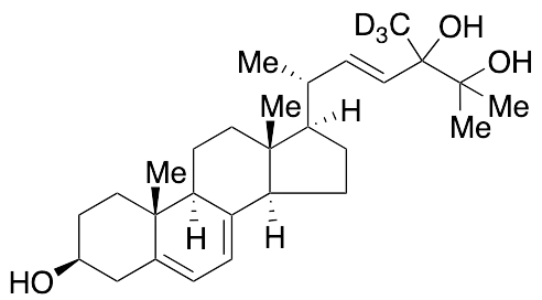 (3Beta,22E)-Ergosta-5,7,22-triene-3,24,25-triol-d3 - image 1