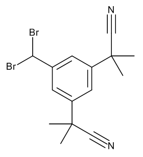 a,a,a’,a’-Tetramethyl-5-(dibromomethyl)-1,3-benzenediacetonitrile - image 1