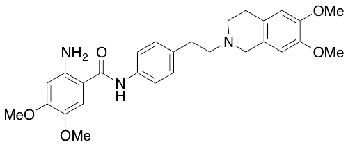 2-Amino-N-[4-[2-(6,7-dimethoxy-3,4-dihydro-1H-isoquinolin-2-yl)ethyl]phenyl]-4,5-dimethoxybenzamide - image 1