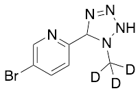 5-Bromo-2-(1-methyl-1H-tetrazol-5-yl)pyridine-d3 - image 1