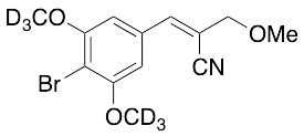 3-(4-Bromo-3,5-dimethoxyphenyl)-2-(methoxymethyl)-2-propenenitrile-d6 - image 1
