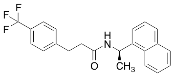 (R)-N-(1-(Naphthalen-1-yl)ethyl)-3-(4-(trifluoromethyl)phenyl)propanamide - image 1