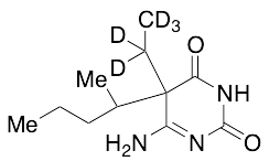 6-Amino-5-ethyl-5-(1-methylbutyl)-2,4(3H,5H)-pyrimidinedione-d5 - image 1