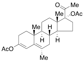 3,17-Dihydroxy-6-methyl-pregna-3,5-dien-20-one Diacetate - image 1