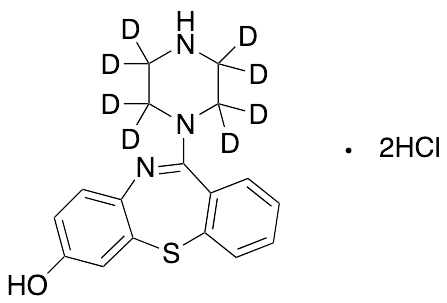 7-Hydroxy-N-des{[2-(2-hydroxy)ethoxy]ethyl} Quetiapine-d8 Dihydrochloride - image 1
