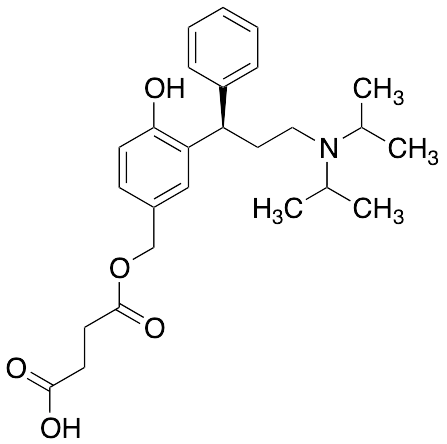 1-[[3-[(1R)-3-[Bis(1-methylethyl)amino]-1-phenylpropyl]4-hydroxyphenyl]methyl 2-Butanedioic Acid Ester - image 1