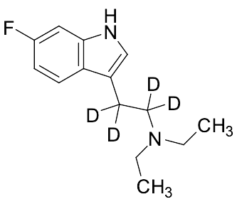 N,N-diethyl-2-(6-fluoro-1H-indol-3-yl)ethan-1-amine-D4 - image 1