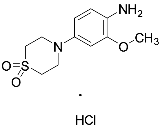 4-(4-Amino-3-methoxyphenyl)-1lambda6-thiomorpholine-1,1-dione Hydrochloride - image 1