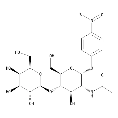 p-Nitrophenyl 2-Acetamido-2-deoxy-4-O-(Beta-D-galactopyranosyl)-Alpha-D-glucopyranoside - image 1