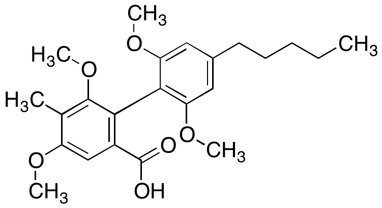 2’,4,6,6’-Tetramethoxy-5-methyl-4’-pentyl-[1,1’-biphenyl]-2-carboxylic Acid - image 1