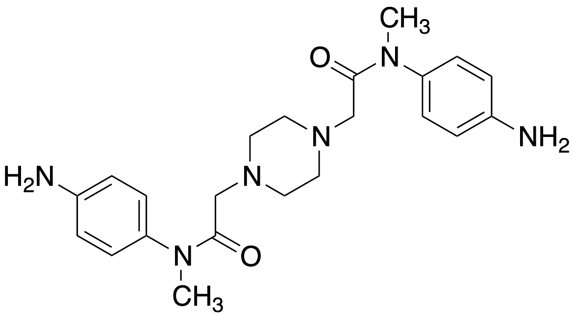 2,2'-(Piperazine-1,4-diyl)bis(N-(4-aminophenyl)-N-methylacetamide) - image 1