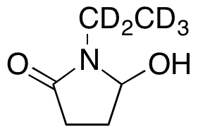 1-Ethyl-5-hydroxy-2-pyrrolidinone-d5 - image 1