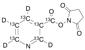 Nicotinic Acid-13C6,d4 N-Hydroxysuccinimide Ester - image 1