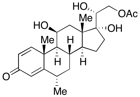 6α-Methyl-20(R)-hydroxy Prednisolone 21-Acetate - image 1