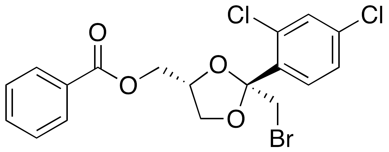 cis-[2-Bromomethyl-2-(2,4-dichlorophenyl)-1,3-dioxolan-4-yl]methyl Benzoate - image 1