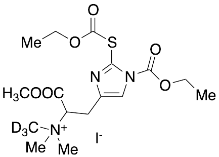 N(Im)-Ethoxycarbonyl-S-ethoxycarbonyl L-Ergothioneine Methyl Ester Iodide-D3 - image 1