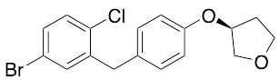 (3S)-3-[4-[(5-Bromo-2-chlorophenyl)methyl]phenoxy]tetrahydrofuran - image 1