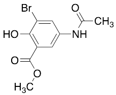 3-Bromo 5-Acetamido-salicylic Acid Methyl Ester - image 1