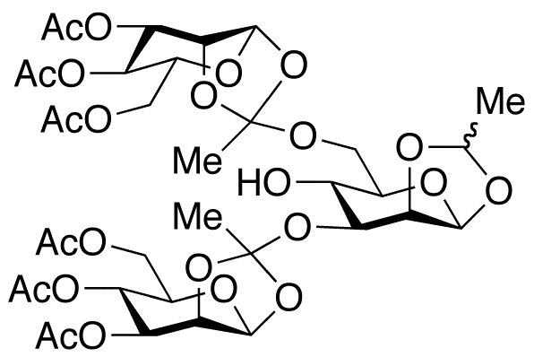 3,6-Di-O-(3,4,6-tri-O-acetyl-Beta-D-mannopyranosylethylidyne)-1,2-O-ethylidene-Beta-D-mannopyranose - image 1