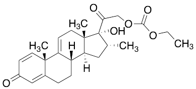 (16Alpha)-21-[(Ethoxycarbonyl)oxy]-17-hydroxy-16-methylpregna-1,4,9(11)-triene-3,20-dione - image 1