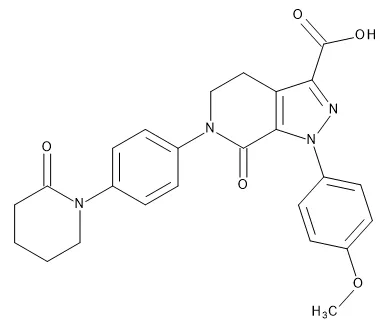 1-(4-Methoxyphenyl)-7-oxo-6-[4-(2-oxopiperidin-1-yl)phenyl]-4,5,6,7-tetrahydro-1H-pyrazolo[3,4-c]pyridine-3-carboxylic Acid - image 1