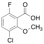 3-Chloro-6-fluoro-2-methoxybenzoic Acid - image 1