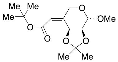 (4Z)-4-Deoxy-4-[2-(1,1-dimethylethoxy)-2-oxoethylidene]-2,3-O-(1-methylethylidene)-Beta-L-erythro-pentopyranoside Methyl Ether - image 1