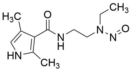 N-Nitroso N-(2-(ethylamino)ethyl)-2,4-dimethyl-1H-pyrrole-3-carboxamide - image 1