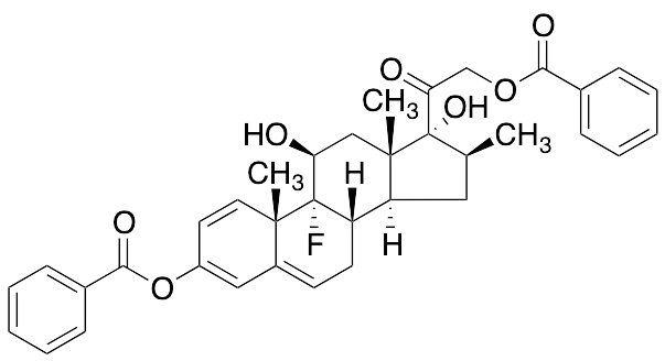 (11Beta,16Beta)-3,21-(Dibenzoyloxy)-9-fluoro-11,17-dihydroxy-16-methyl-pregna-1,3,5-trien-20-one - image 1