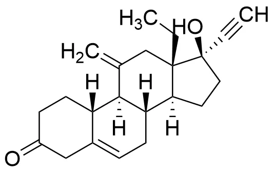 13-Ethyl-17Beta-hydroxy-11-methylene-18,19-dinor-17alpha-pregn-5-en-20-yn-3-one - image 1