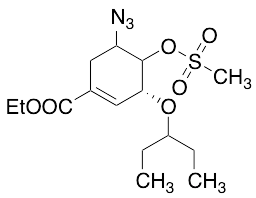(3R)-Ethyl 5-azido-4-((methylsulfonyl)oxy)-3-(pentan-3-yloxy)cyclohex-1-enecarboxylate - image 1
