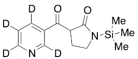 3-(3-Pyridinylcarbonyl-D4)-1-(trimethylsilyl)-2-pyrrolidinone - image 1