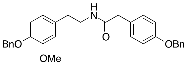 N-[2-[3-Methoxy-4-(phenylmethoxy)phenyl]ethyl]-4-(phenylmethoxy)benzeneacetamide - image 1