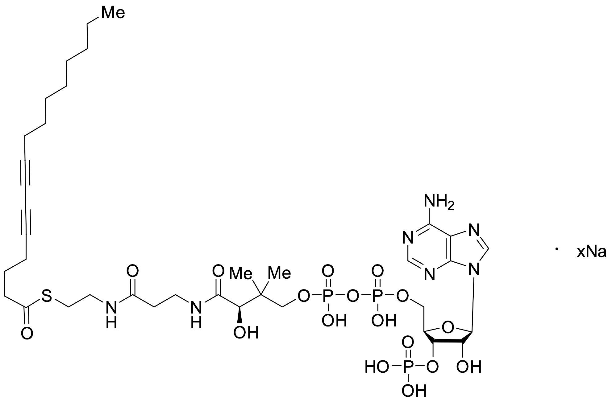5,7-Hexadecadiynoic Acid CoA Ester Sodium Salt - image 1