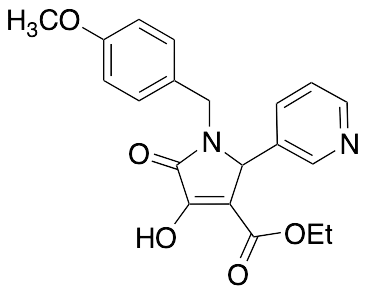 1-(4-Methoxybenzyl)-3-hydroxy-4-ethoxycarbonyl-5-(3-pyridyl)-3-pyrrolin-2-one - image 1
