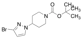 tert-Butyl 4-(3-Bromo-1H-pyrazol-1-yl)piperidine-1-carboxylate - image 1
